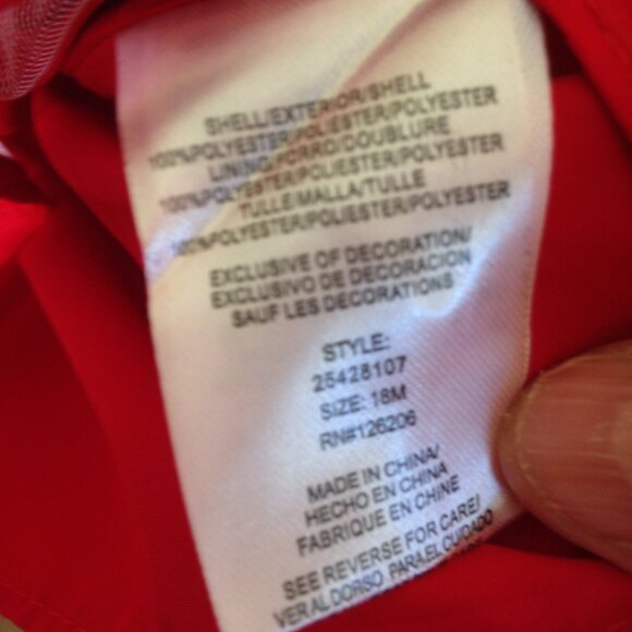 Laura Ashley London Dress with Bloomers Red 18 months NWT - Picture 8 of 9